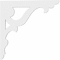 Ekena Millwork Cornelia Architectural Grade PVC Bracket, 5/8"W X 16"D X 16"H BKTP01X16X16CN - alternate 3